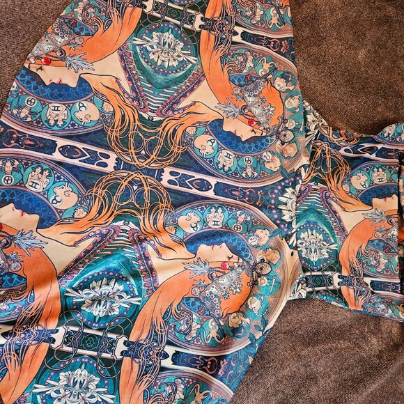 Reversible Blackmilk Mini Dress, Size Small, Mucha Zodiac Print - Picture 5 of 7